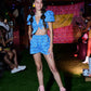 JULIETA WITH A BOW AMO BLUE